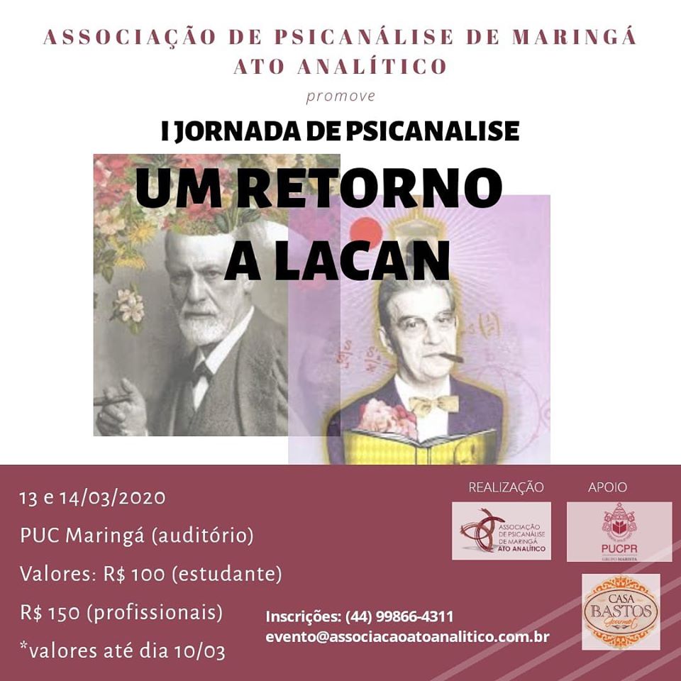 I Jornada de Psicanálise - Um retorno a Lacan